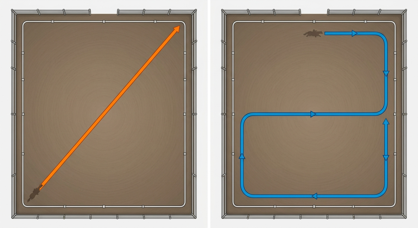 Schéma comparatif diagonale et doubler